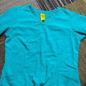 WonderWink Women’s Teal V-Neck Scrub Top